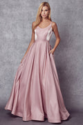 Elegant Chiffon Embellished A-Line Long Formal Bridesmaid Dress JTJT244