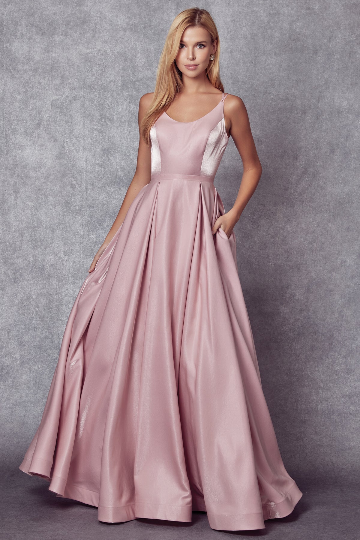 Elegant Chiffon Embellished A-Line Long Formal Bridesmaid Dress JTJT244