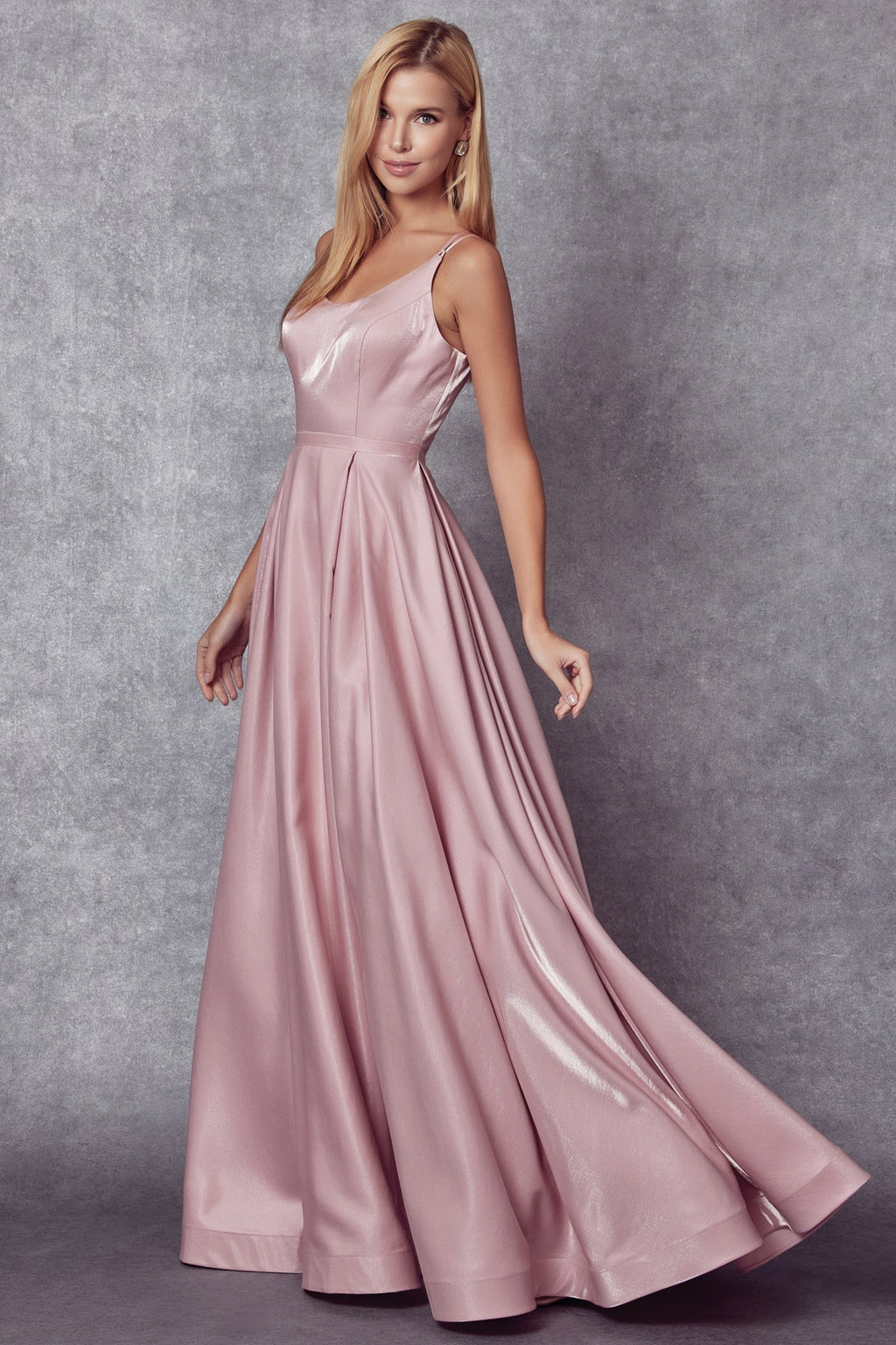 Elegant Chiffon Embellished A-Line Long Formal Bridesmaid Dress JTJT244