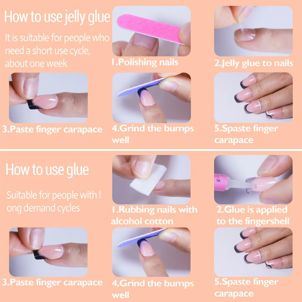 Press on Nails Short Square Fake Nails Pink White Ombre False Nails with Fireworks Show Press Ons Designs Acrylic Nails Press on Artificial Nails Stick on Nails for Women Girls 24Pcs