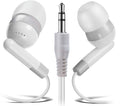Wholesale Earphones Bulk Earbuds KWA08-G Headphones 100 Pack Ear Buds in Ear Classroom Bundle Packs Headphones Disposable Student Earbuds for Kids School Library (Grey/White)