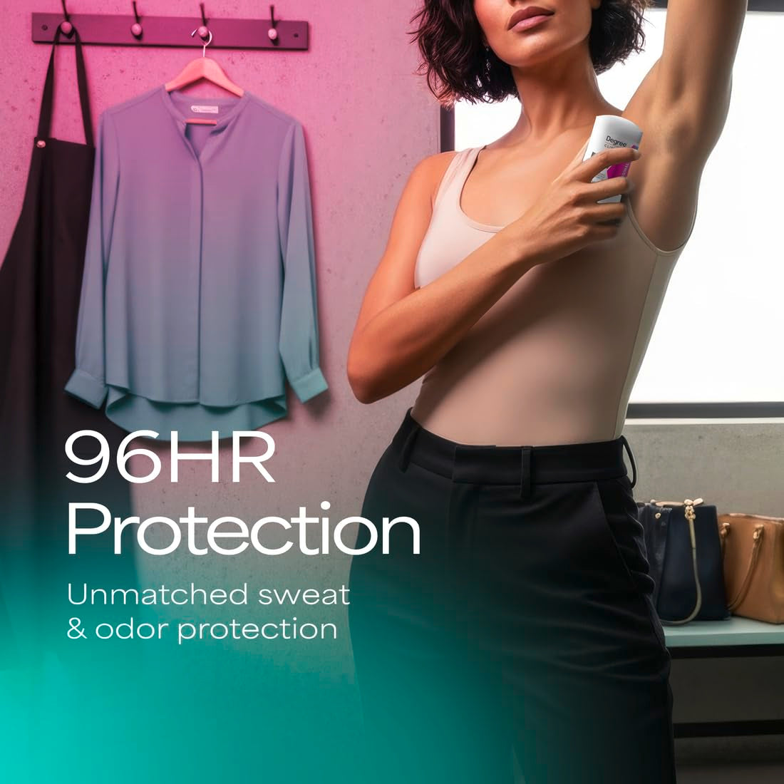 Degree Clinical Strength Antiperspirant Deodorant Original Soft Solid 96-Hour Sweat and Odor Protection 5X Types of Sweat 1.6 Oz