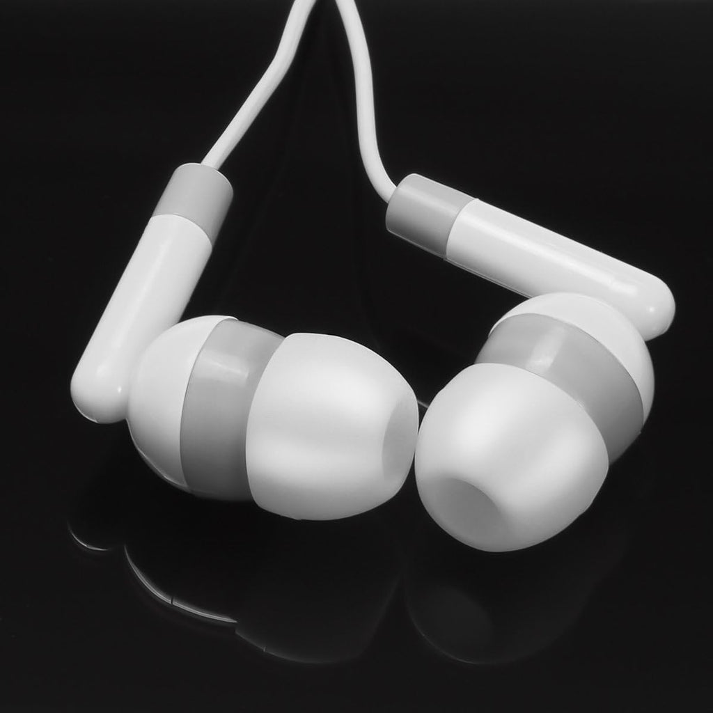 Wholesale Earphones Bulk Earbuds KWA08-G Headphones 100 Pack Ear Buds in Ear Classroom Bundle Packs Headphones Disposable Student Earbuds for Kids School Library (Grey/White)