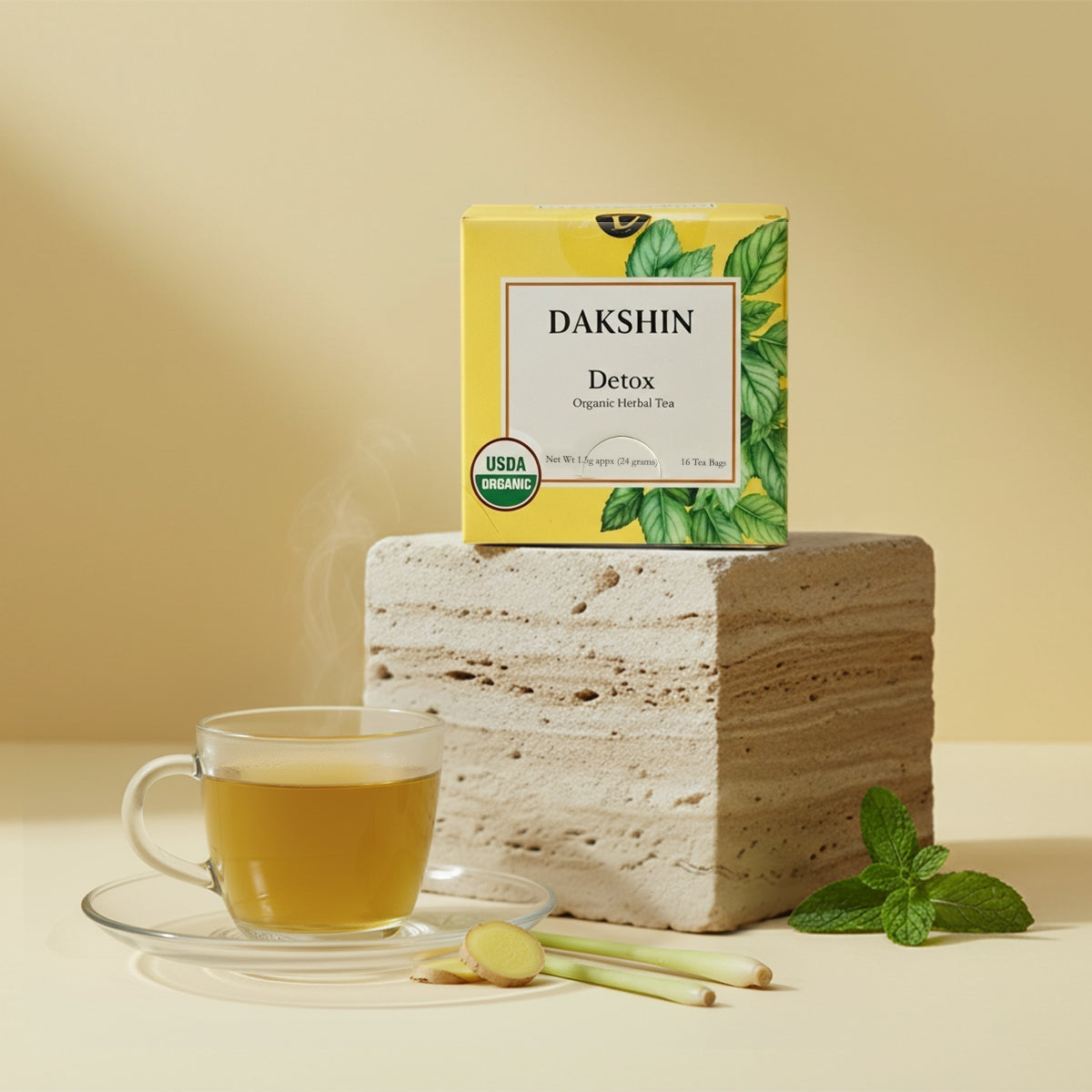 Organic Detox Herbal Tea - Cleanse & Renew by Dakshin