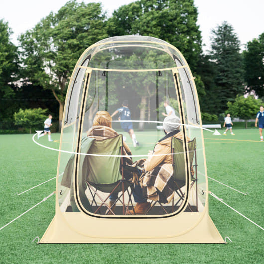 Instant Pop up Sports Tent with Carrying Bag and Floor Mat for 1-2/5-6 People-M