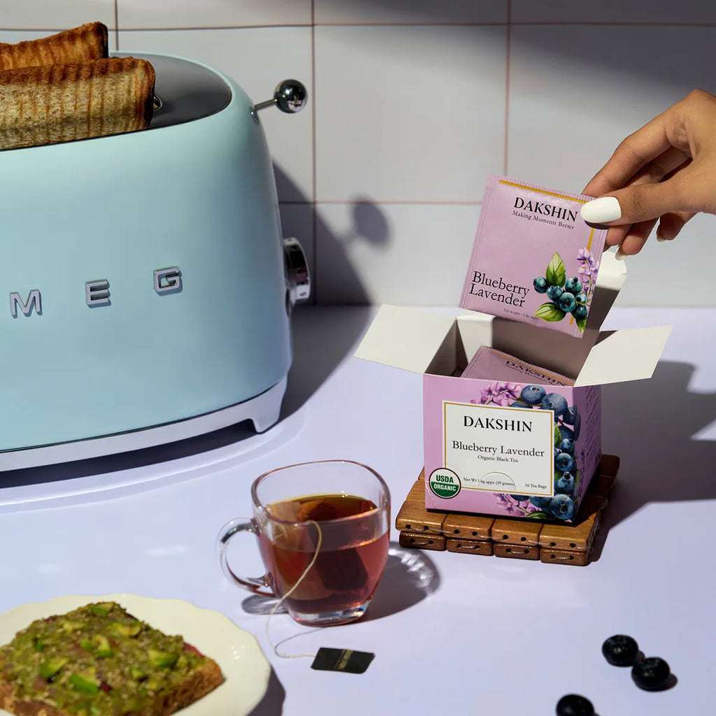 Organic Blueberry Lavender Tea - Antioxidant by Dakshin