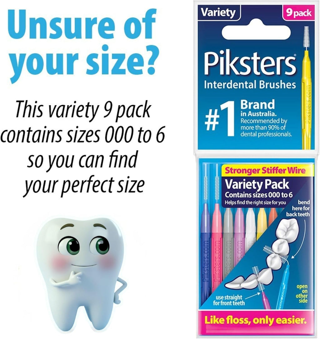 Interdental Brushes, 40 Pk, Size 00, Interdental Tooth Brush for Extremely Tight Gaps, Gum Soft Bristles for Plaque Removal, Safe for Braces