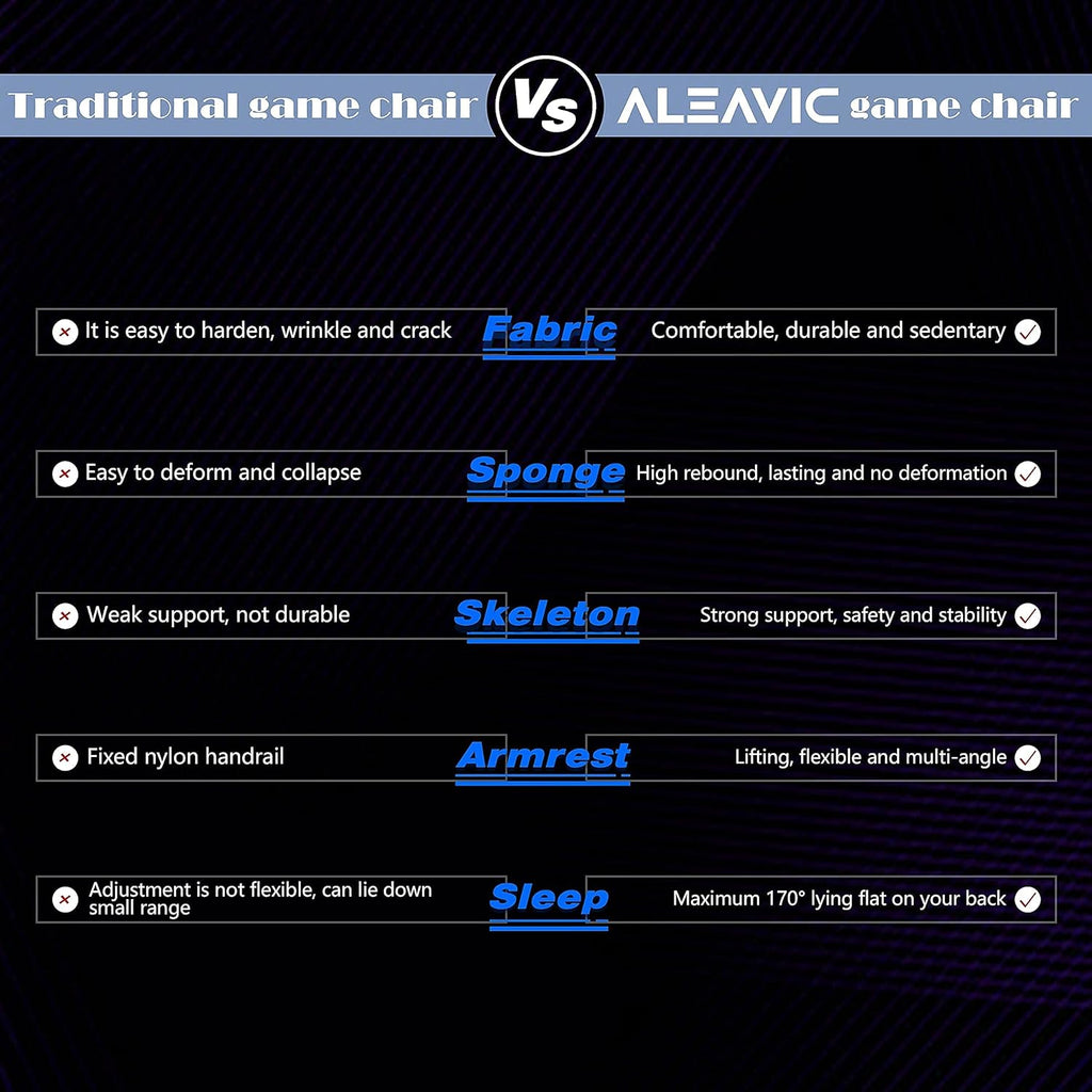 Gaming Chair，Gaming Chair with Footrest High Back Ergonomic Gaming Chair Adjustable，Racing Style PU Leather Gamer Chair，Computer Gaming Chair with Headrest and Lumbar Support