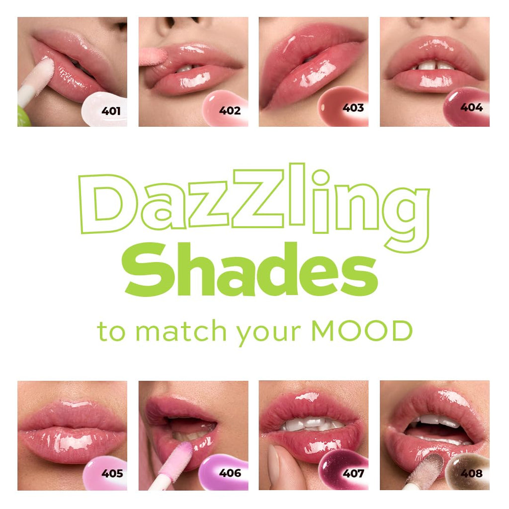 Dazzle Glow Crystal Clear Lip Gloss - Hydrating Lip Gloss - Non Sticky - Colored - Moisturizing - №404 You Can