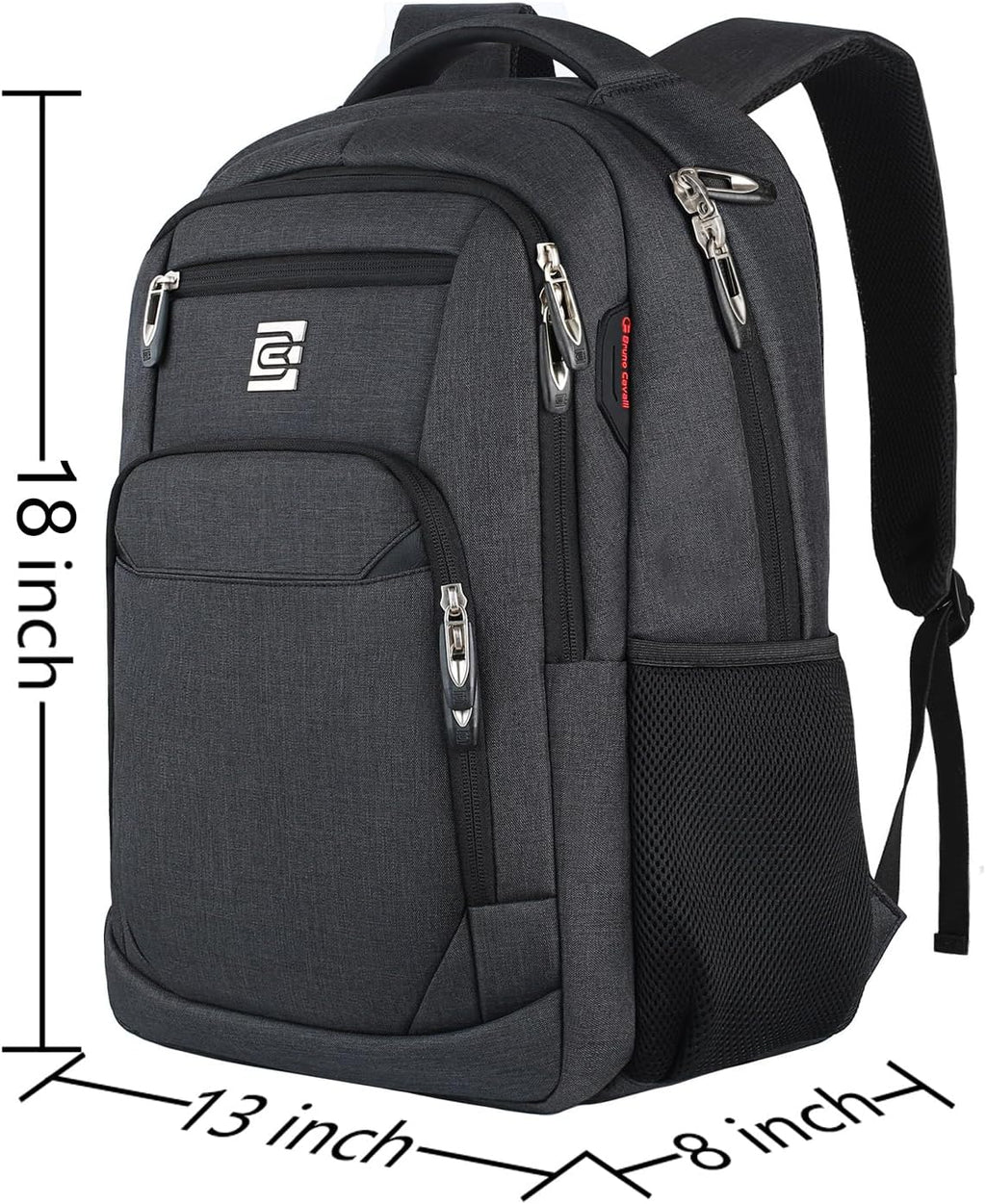 Laptop Backpack,Business Travel anti Theft Slim Durable Laptops Backpack,Water Resistant College Computer Bag for Women & Men Fits 15.6 Inch Laptop and Notebook - Black
