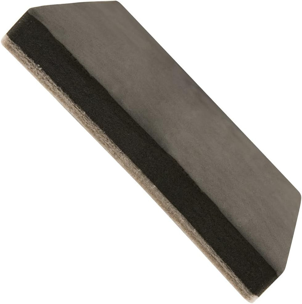5" Large Square Reusable Felt Furniture Sliders for Hard Surfaces, Anti-Slip Protective Appliance & Furniture Moving Pads for Beds, Sofas, Dressers, Set of 4, Black