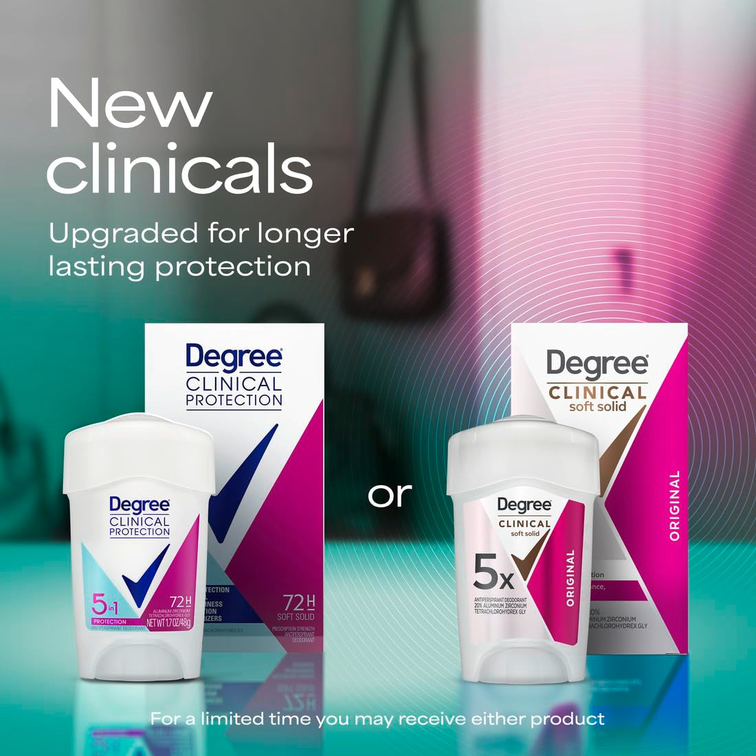 Degree Clinical Strength Antiperspirant Deodorant Original Soft Solid 96-Hour Sweat and Odor Protection 5X Types of Sweat 1.6 Oz