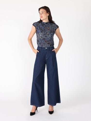 Floral Mesh Lace T-Shirt