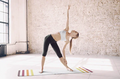 Yune Yoga Striped Yoga Mat OS76