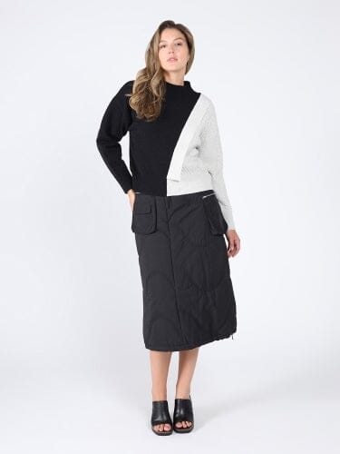 Quilted Cargo Skirt
