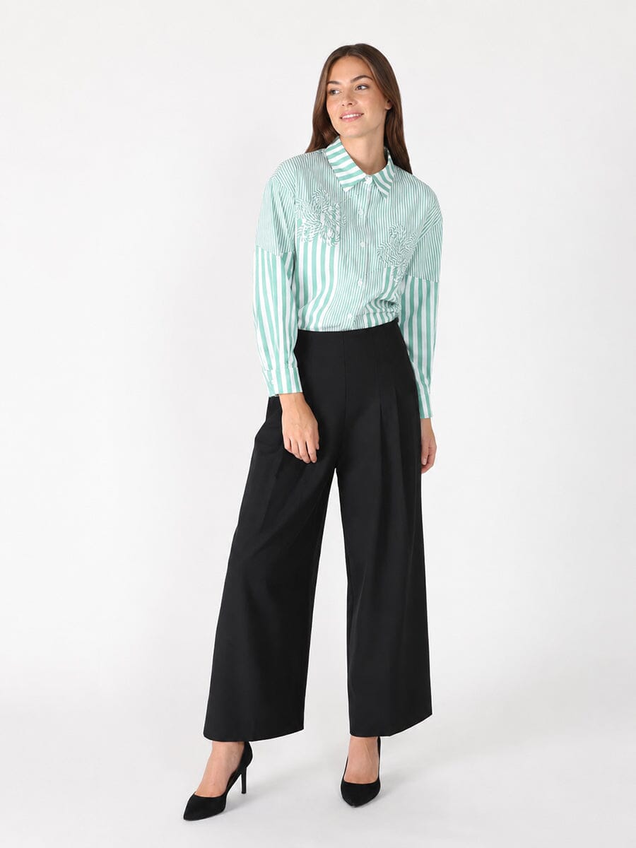 Stripped floral shirt-1