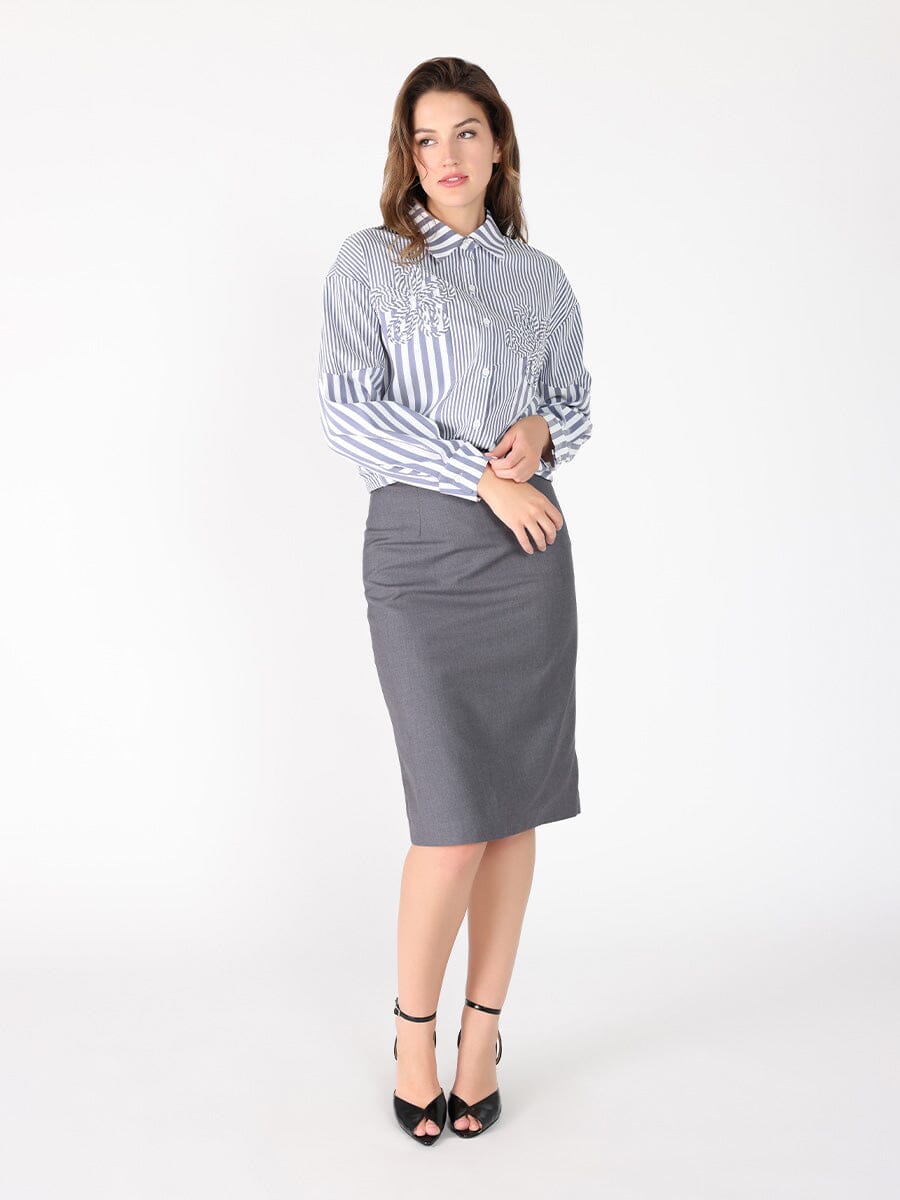 Stripped floral shirt-4